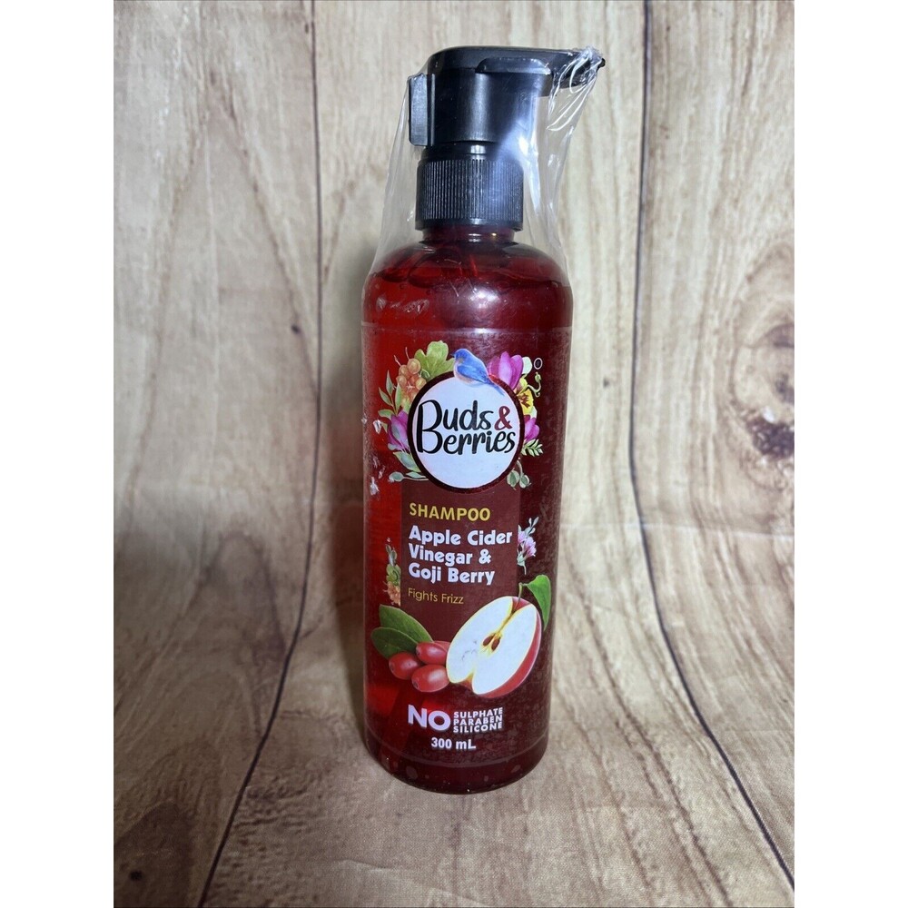 Buds & Berries Apple Cider Vinegar & Goji Berry Anti-Frizz Shampoo 300ml